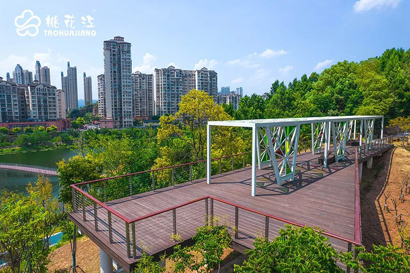 宜昌沙河濕地公園竹木平臺