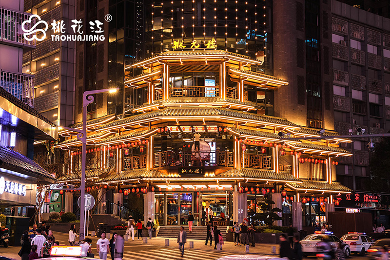 狀元樓夜間燈光亮起