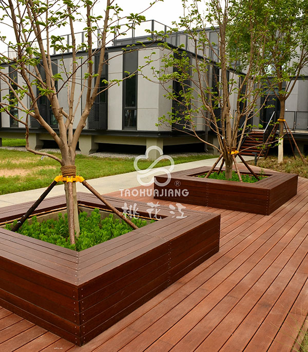 園林竹木圍樹椅，園林圍樹凳